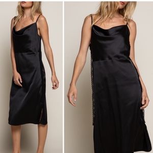 POL Satin Midi Dress